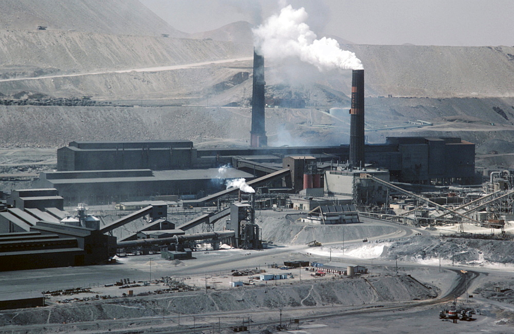 Chile. Chuquicamata open cast copper mine in northern chile.