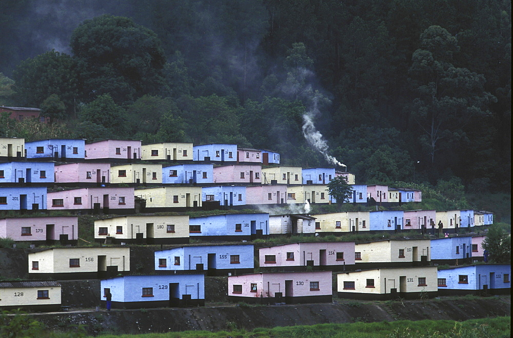 Factory, swaziland. Hostels for asbestos factory workers