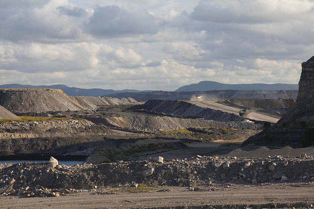 Open cast coal mine in New South Wales, Australia, Pacific