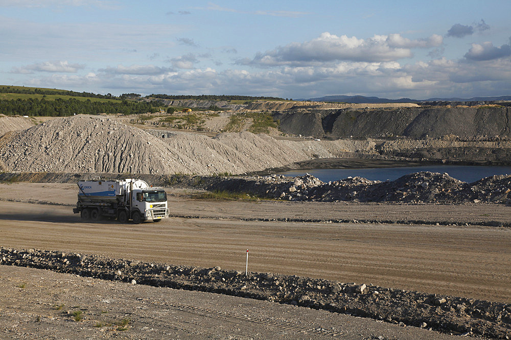 Open cast coal mine in New South Wales, Australia, Pacific