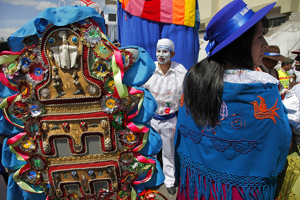 Mama Negra traditional festival in Latacunga, Ecuador, South America