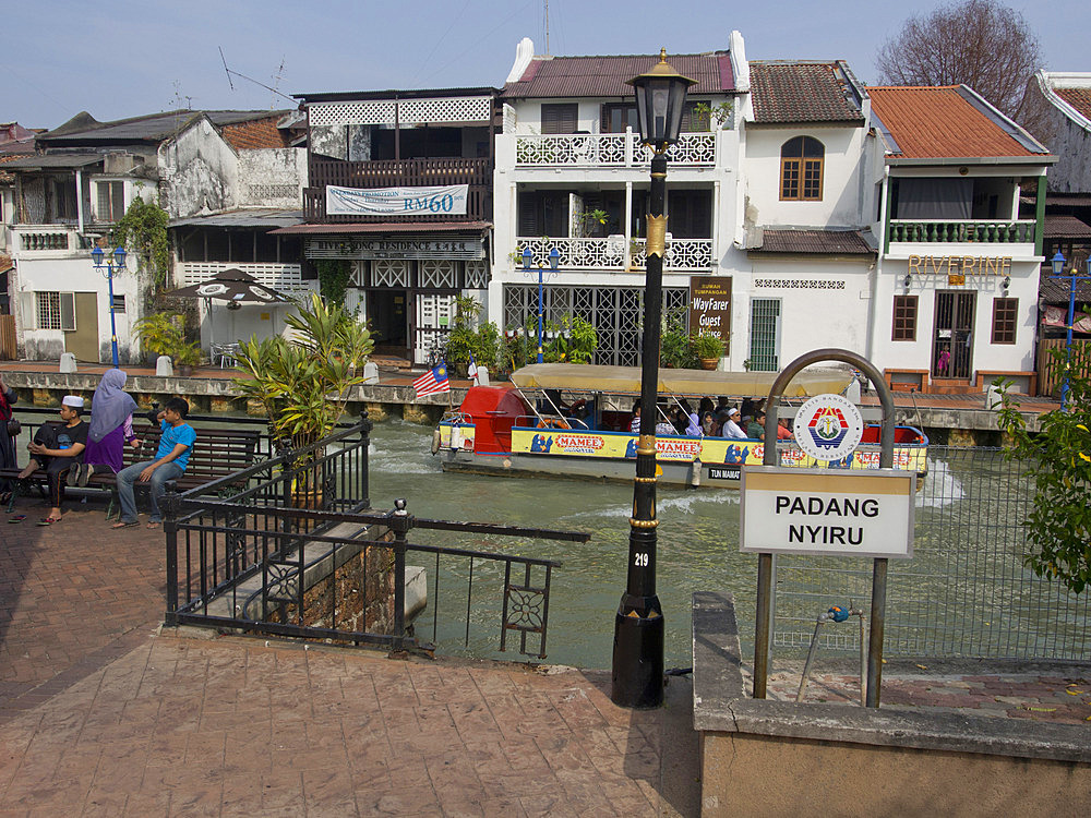 Riverfront in Melaka (Malacca), UNESCO World Heritage Site, Malaysia, Southeast Asia, Asia