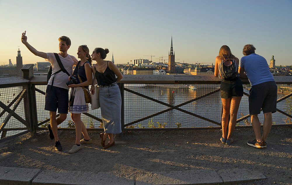 Views of Stockholm from the fashionable Sodermalm district, Stockholm, Sweden, Scandinavia, Europe