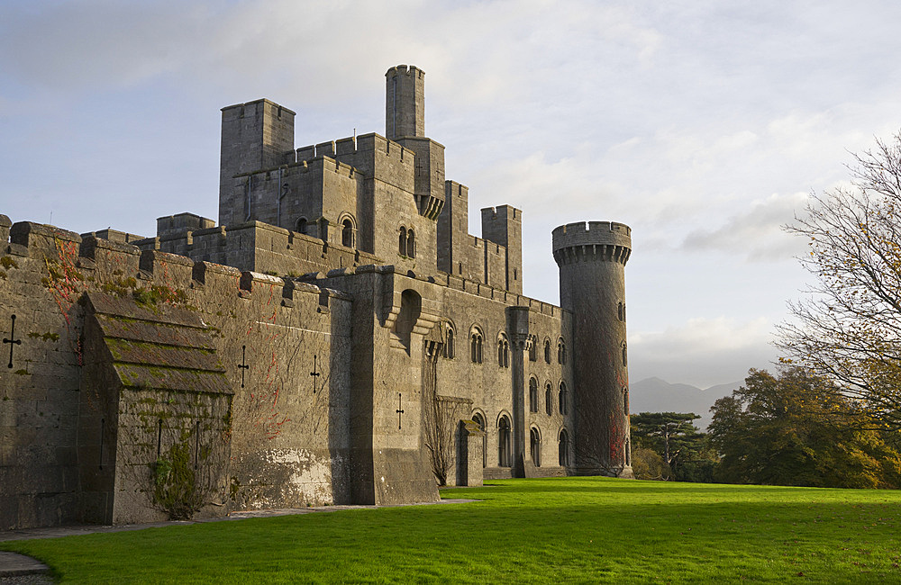 Penrhyn Castle, a country house in a former Norman and medieval castle, Llandygai, Bangor, Gwynedd, North Wales, United Kingdom, Europe