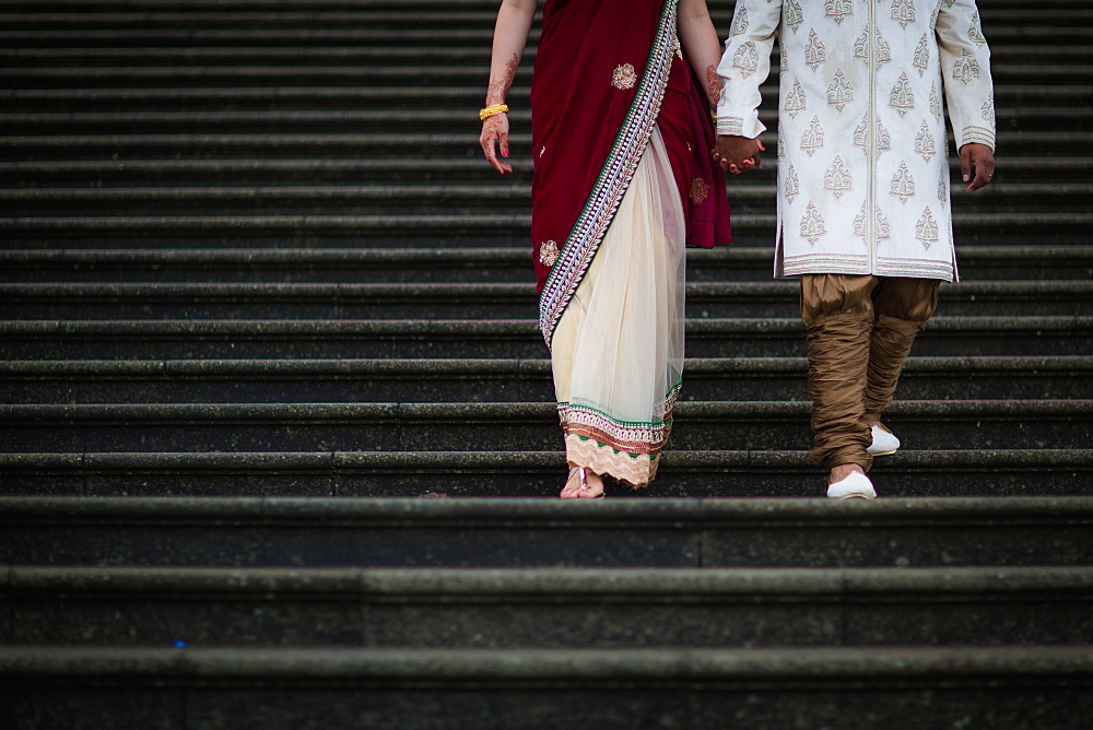 Chinese and Indian couple, United Kingdom, Europe