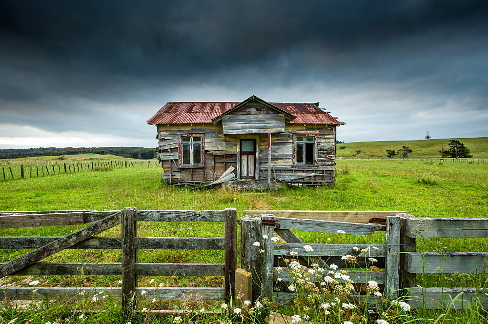 Derelict building in Far North, New Zealand, Pacific