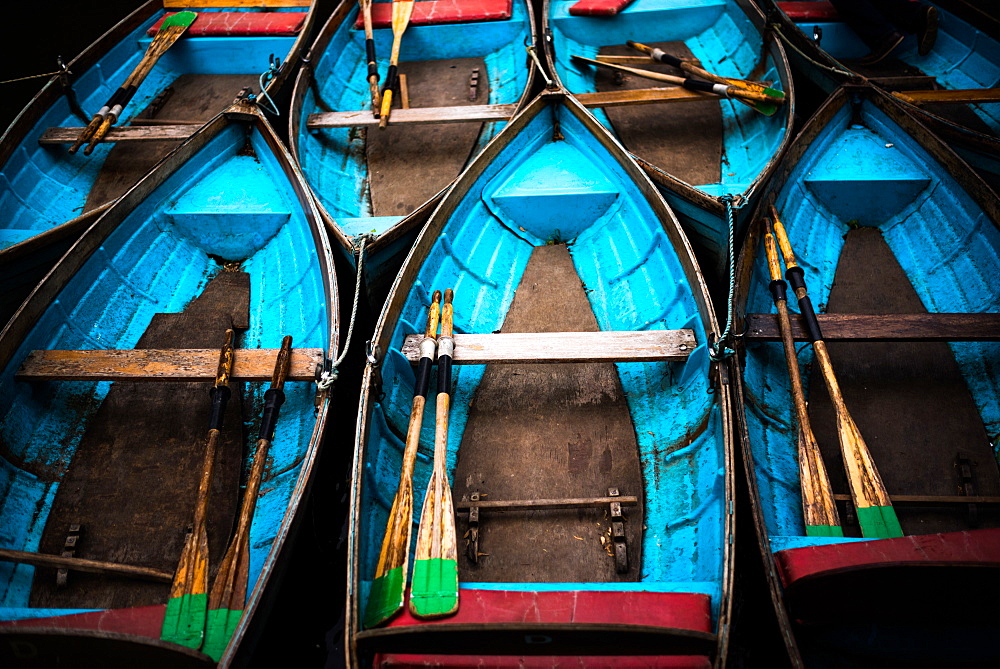 Boats in Oxford, Oxfordshire, England, United Kingdom, Europe