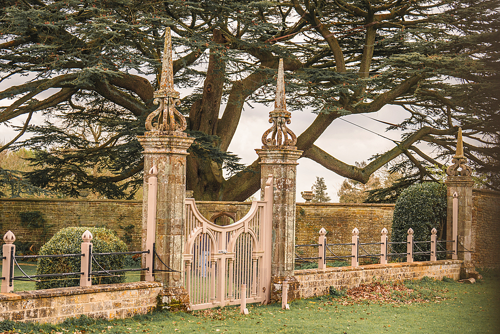 Gates at Canon Ashby, Northamptonshire