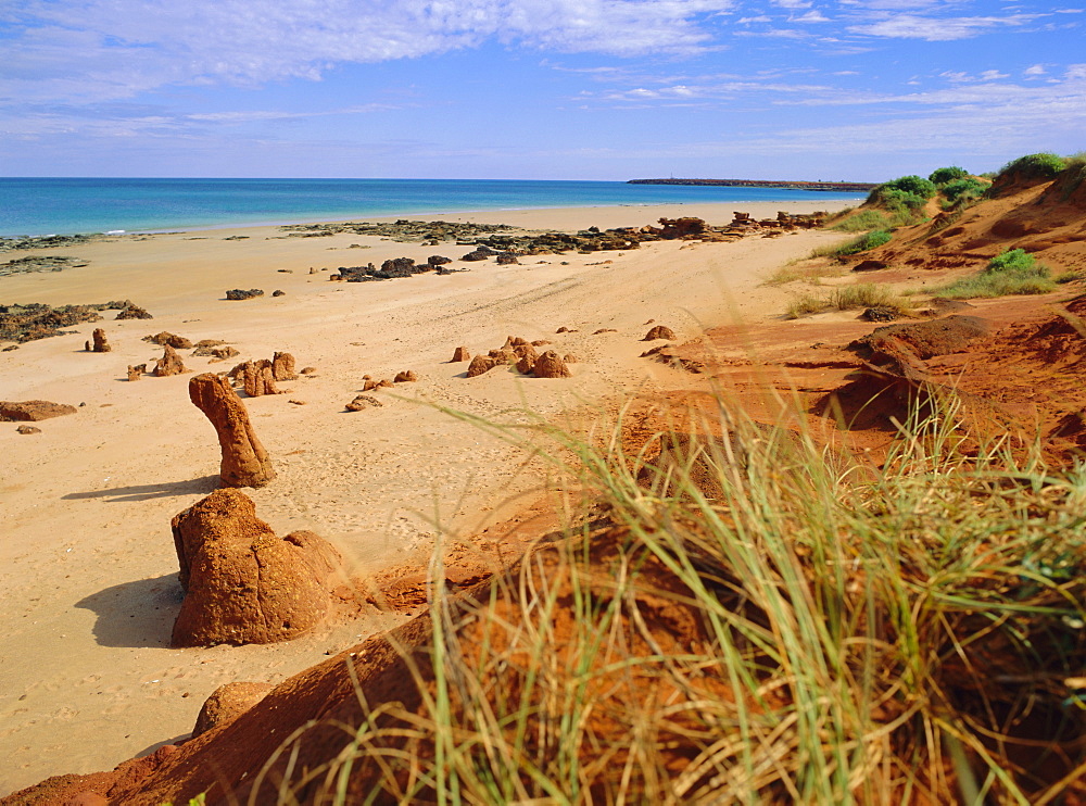 Rock formations and dunes, Ridell Beach, Broome, Western Australia, Australia