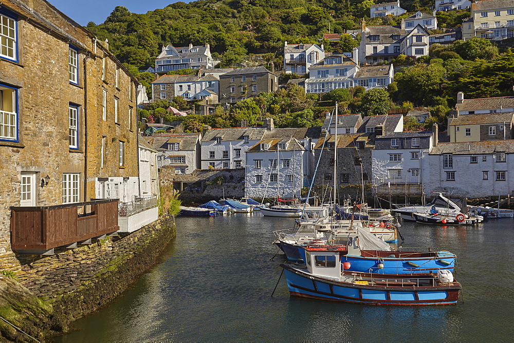 One of Cornwall's most famous attractions, the ultimate quintessential Cornish fishing village of Polperro, on the south coast, Cornwall, England, United Kingdom, Europe