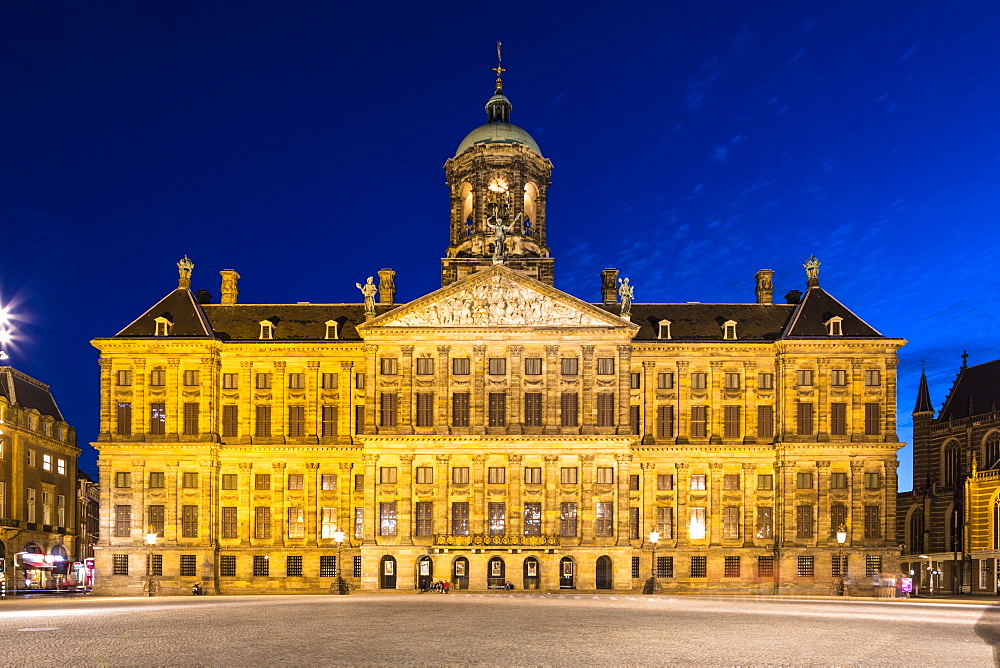 The Royal Palace in Dam Square, Amsterdam, Netherlands, Europe