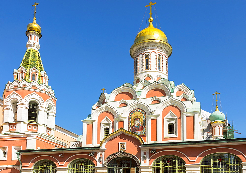 Kazan Cathedral in Red Square, UNESCO World Heritage Site, Moscow, Russia, Europe