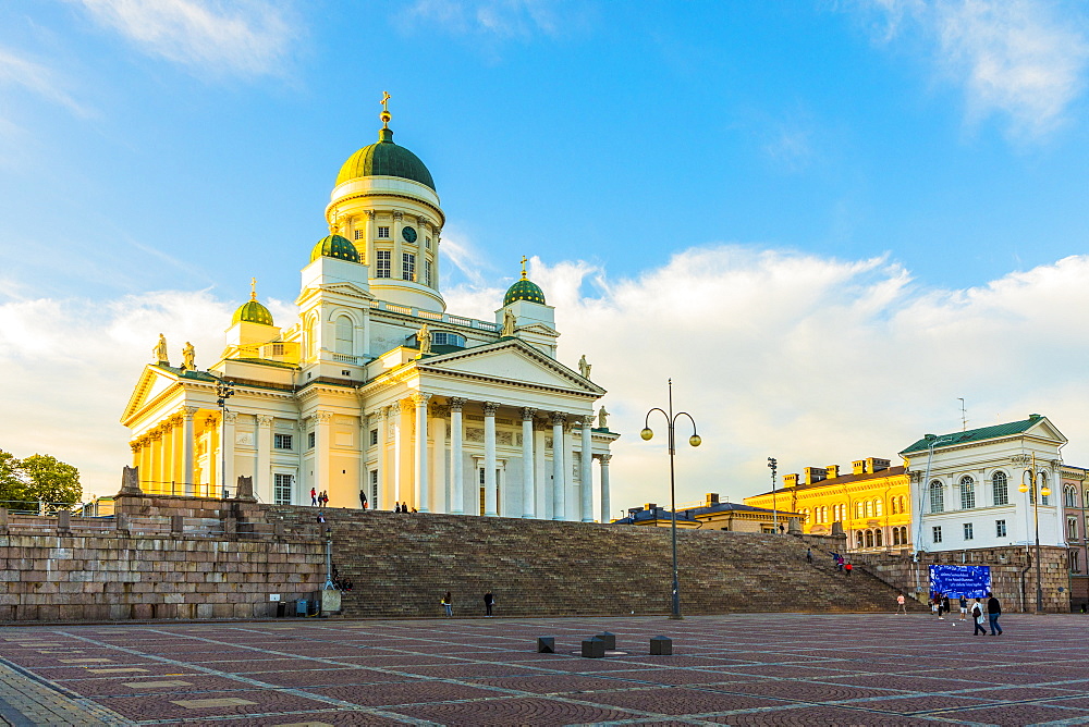 Helsinki Cathedral in Senate Square, Helsinki, Finland, Europe