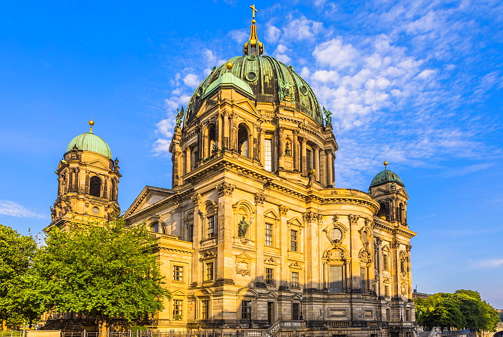 Low angle view of Berlin Cathedral in Berlin, Germany, Europe