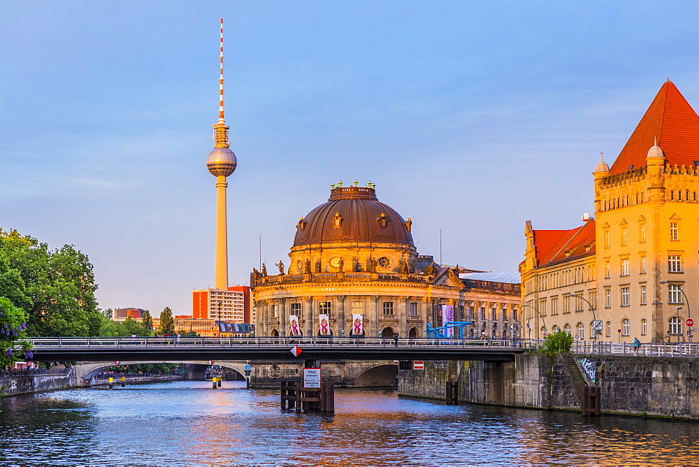 Bode Museum on the River Spree in Berlin, Germany, Europe