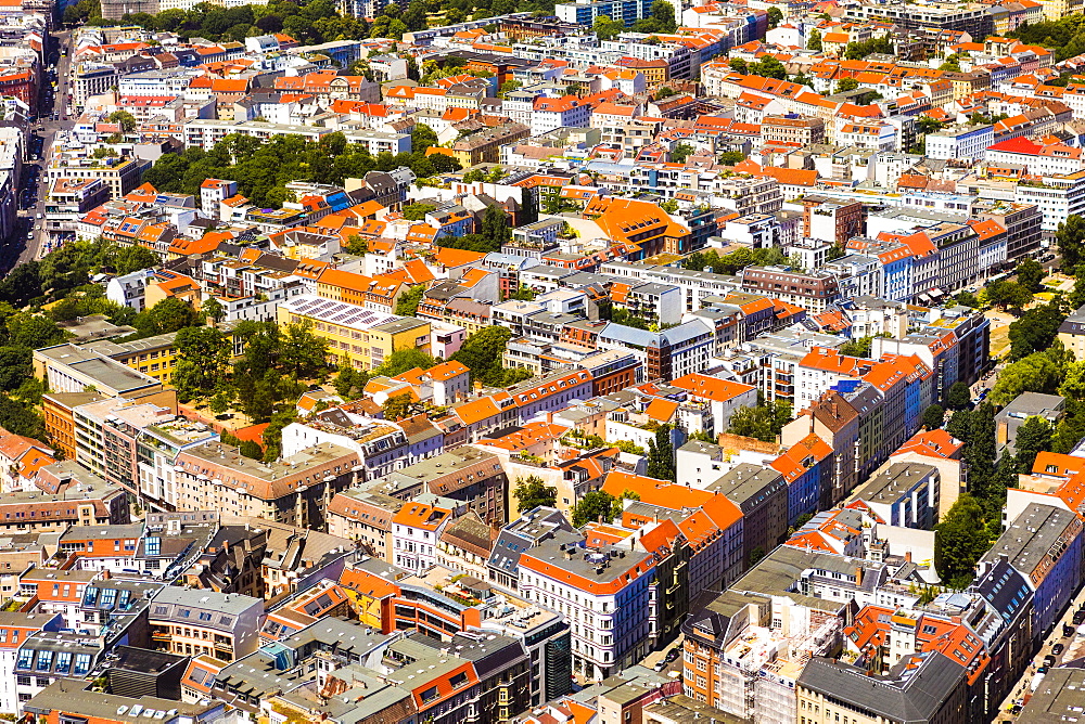 Aerial view of Berlin, Germany, Europe