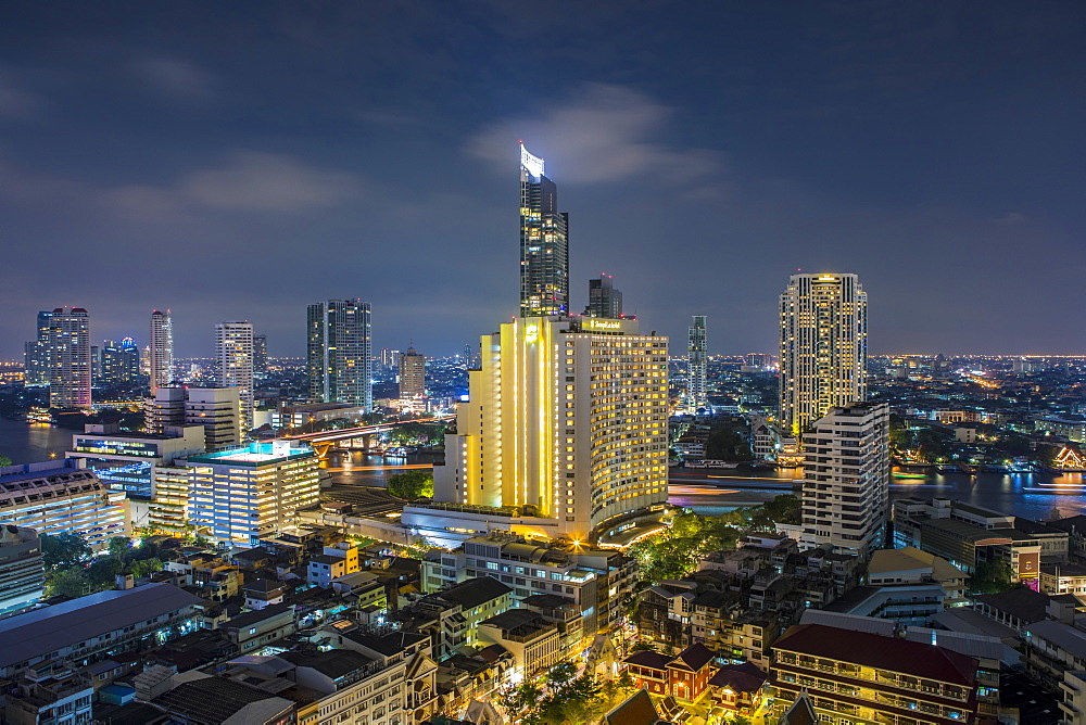 Elevated view of Bangkok, Thailand, Southeast Asia, Asia