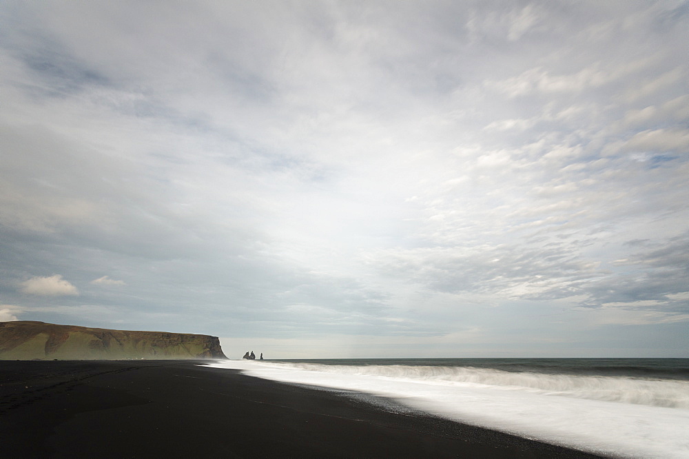 Reynisdrangar Sea Stacks, Reynisfjara, Vik, Iceland, Polar Regions