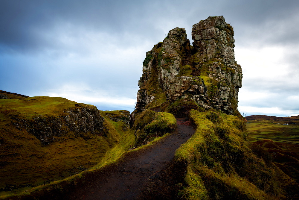 The Castle, Fairy Glen, Isle of Skye, Inner Hebrides, Scotland, United Kingdom, Europe