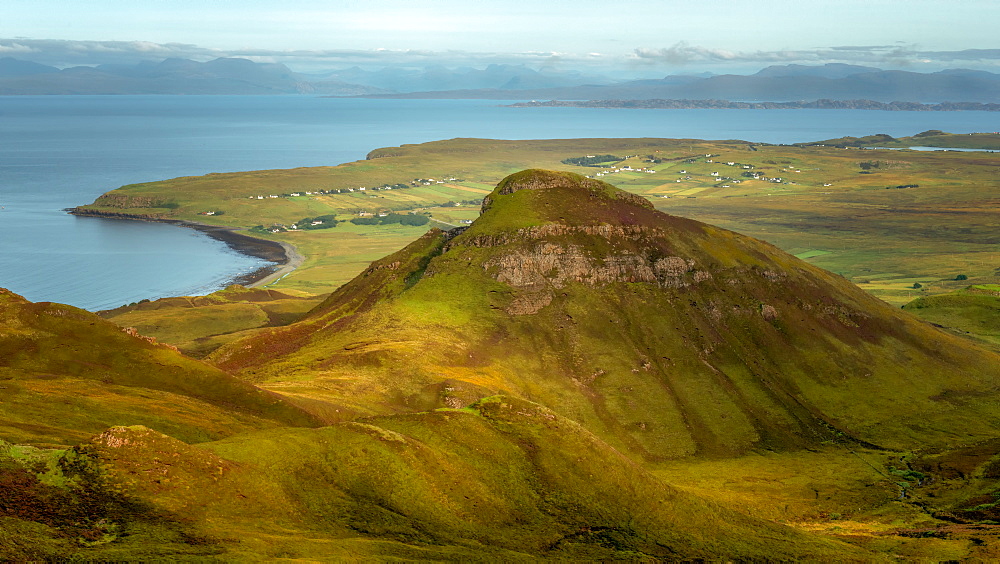 Isle of Skye, taken from the Quiraing, Isle of Skye, Inner Hebrides, Scotland, United Kingdom, Europe