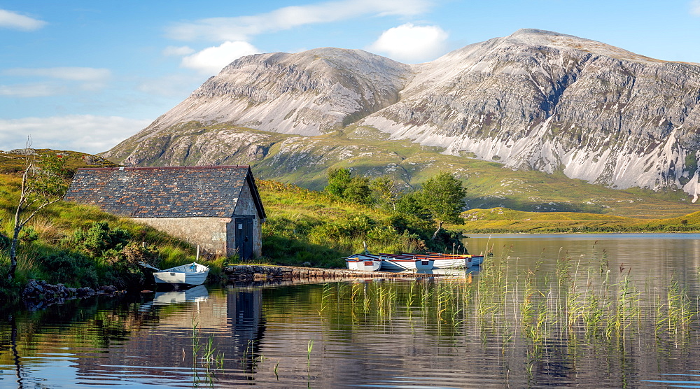 Loch Stack, Achfary, Highland, Scotland, United Kingdom, Europe