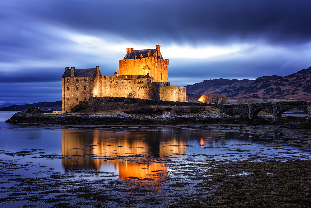 Eilean Donan (Eilean Donnan) Castle, Dornie, Highlands Region, Scotland, United Kingdom, Europe