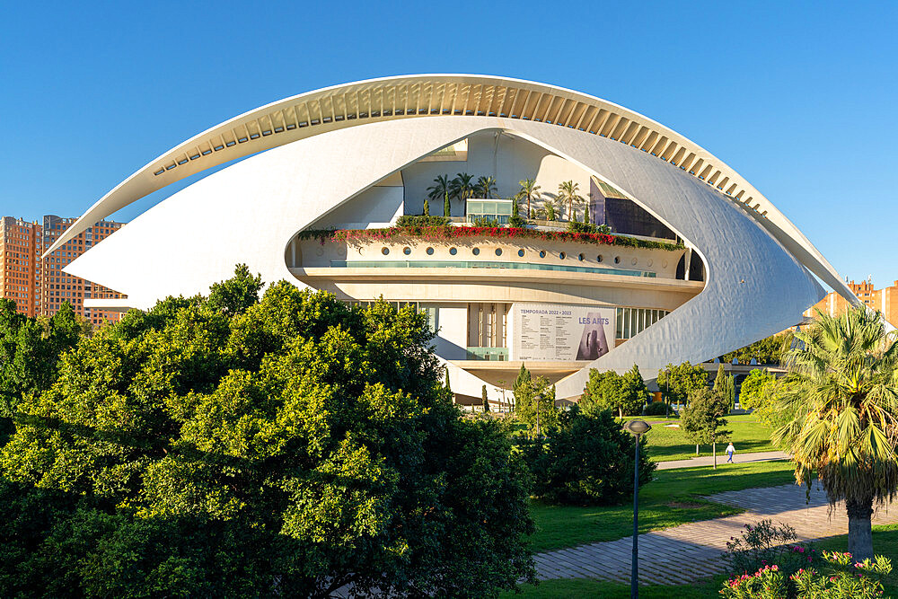 Palace of the Arts, Palau de les Arts Reina Sofia, City of Arts and Sciences, Valencia, Spain, Europe