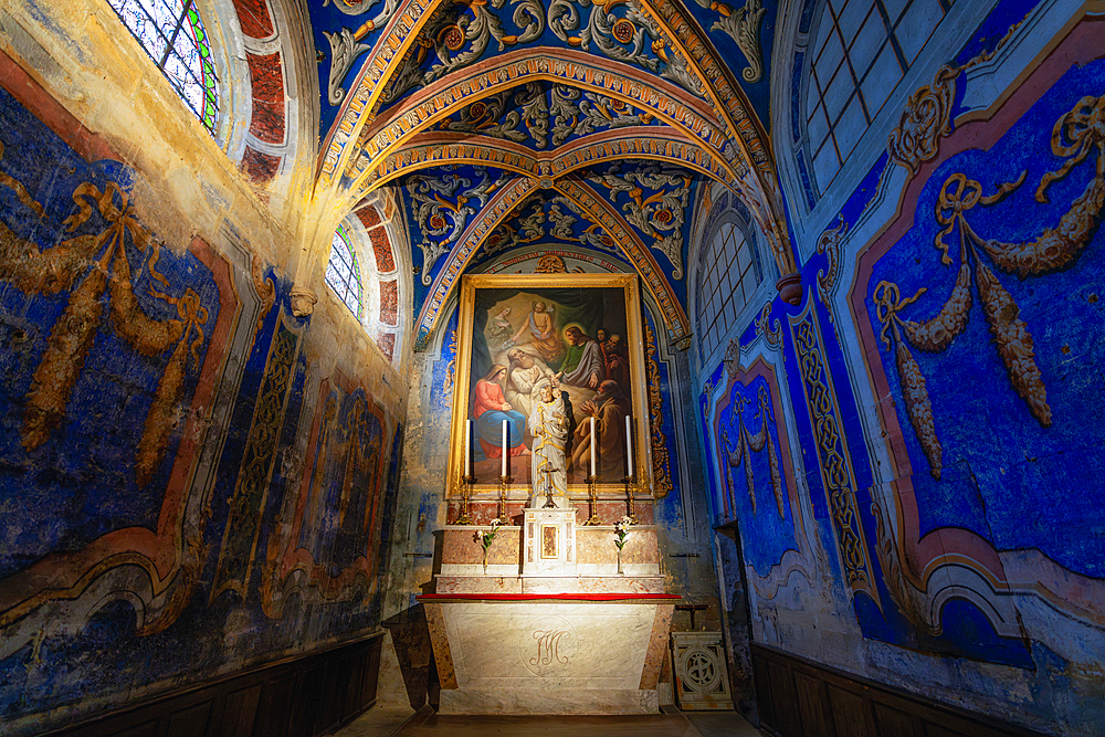 Interior of the Saint-Theodorit Cathedral in Uzes, Uzes, Gard, Provence, France, Europe