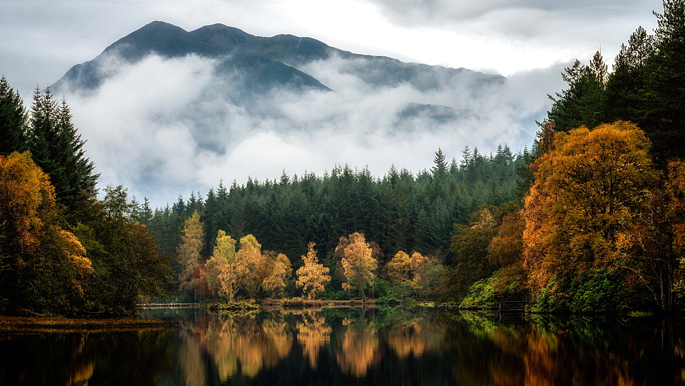 Glencoe Lochan in autumn, Highlands, Scotland, United Kingdom, Europe