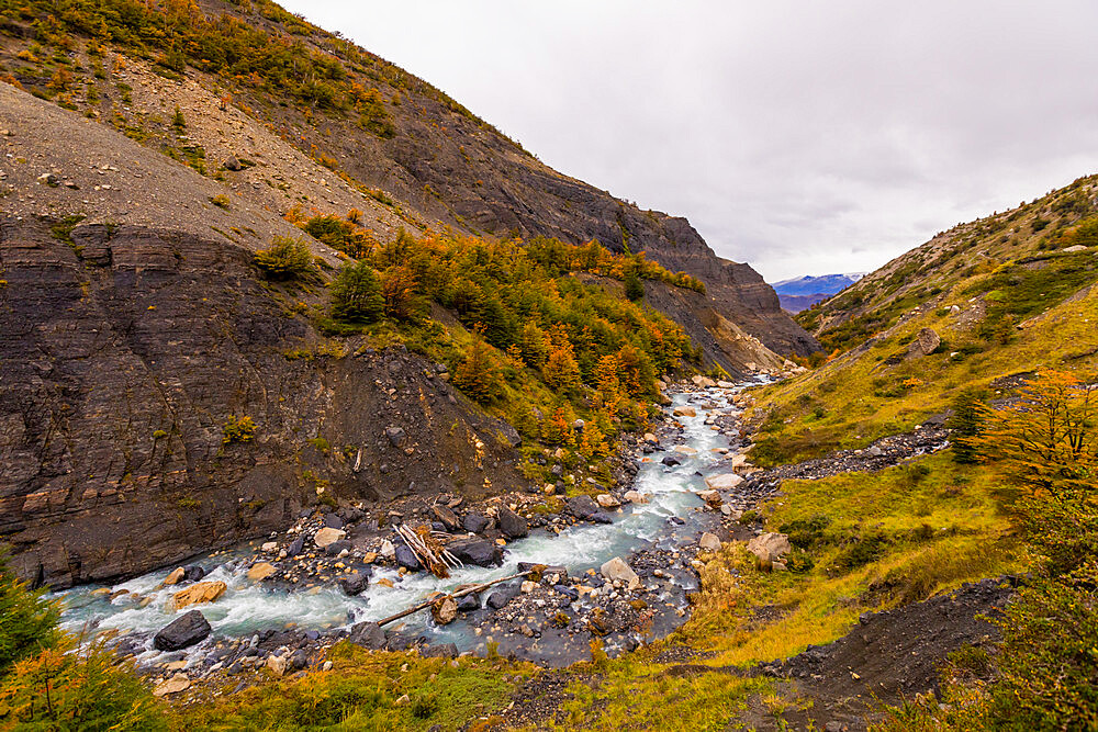 Beautiful scenery in Torres del Paine National Park, Patagonia, Chile, South America