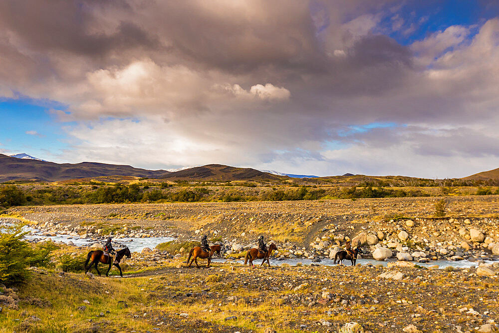 Beautiful scenery in Torres del Paine National Park, Patagonia, Chile, South America