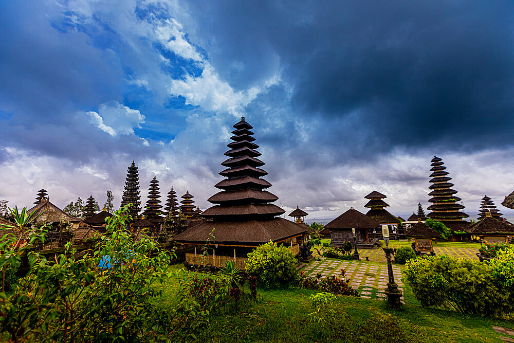 The Besakih Temple, the largest and holiest temple of Hindu religion in Bali, Indonesia, Southeast Asia, Asia