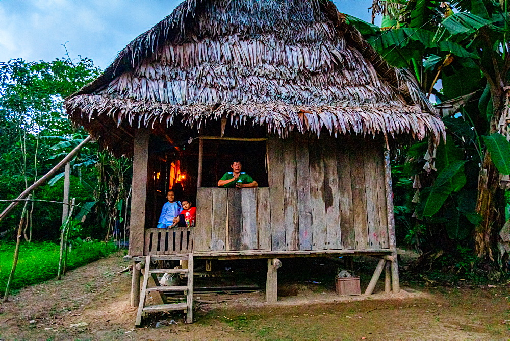 Local village along the Amazon River, Peru, South America