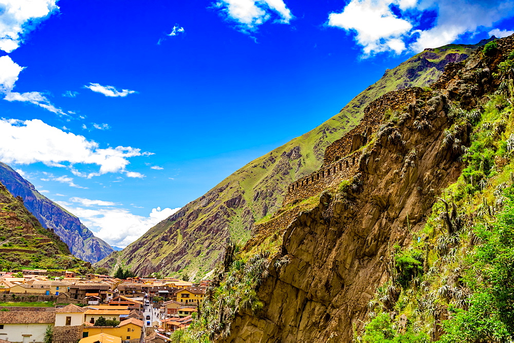 Ancient ruins, Ollantaytambo, Peru, South America