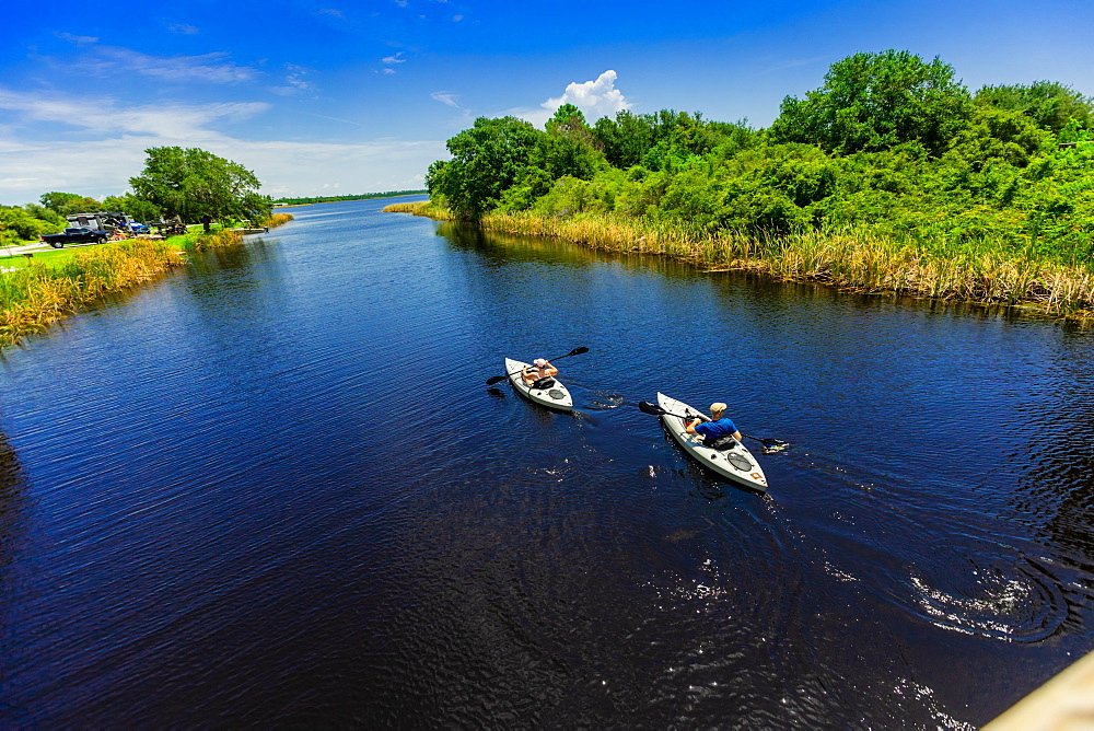 Kayaking through Cotton Bayou, Orange Beach, Alabama, United States of America, North America