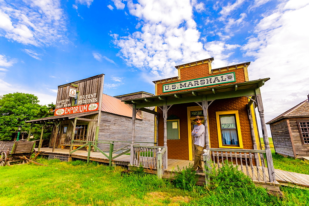 Historic roadside attraction, 1880 Town built to model a functioning town in the 1880s, Midland, South Dakota, United States of America, North America