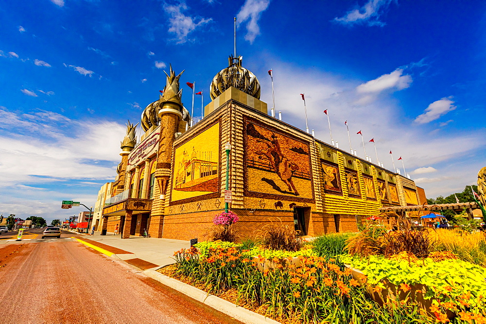 View of the exterior of the Corn Palace, Mitchell, South Dakota, United States of America, North America