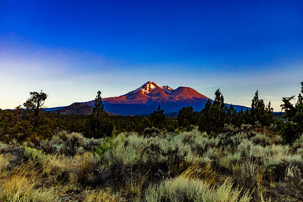 Beautiful view of Mount Shasta, California, United States of America, North America