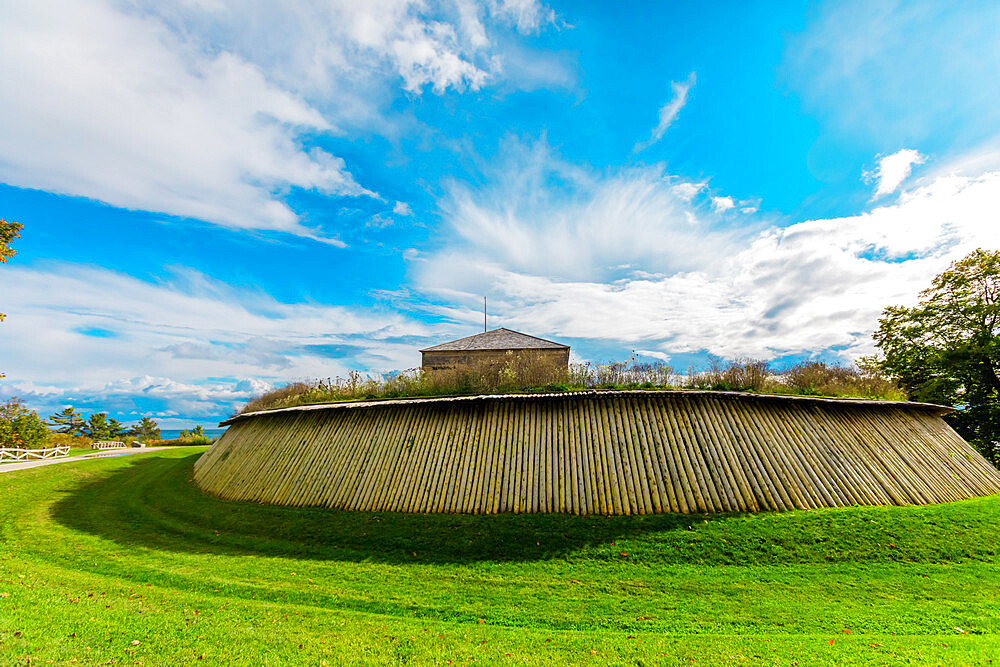 Fort Holmes on a sunny day on Mackinac Island, Michigan, United States of America, North America