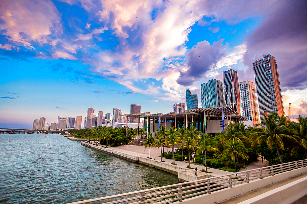 Miami Skyline, Florida, United States of America, North America