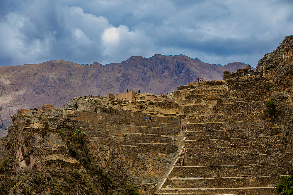 Ollantaytambo agricultural terraces, Peru, South America