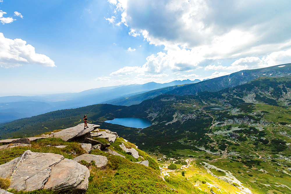 Hiking trails around Seven Rila Lakes, Bulgaria, Europe