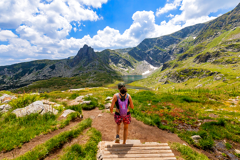 Hiking trails around Seven Rila Lakes, Bulgaria, Europe