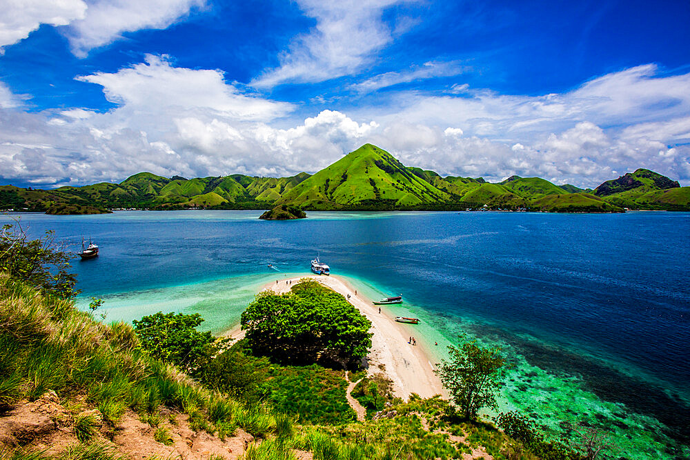 View from the top of Kelor Island, Indonesia, Southeast Asia, Asia