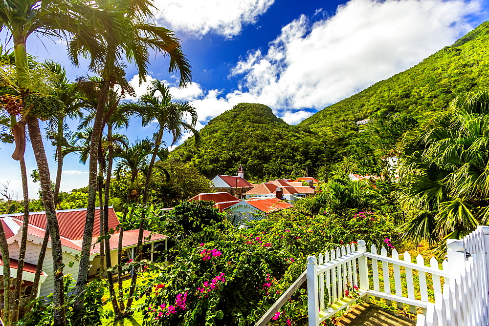 Scenery in Saba, a Caribbean island, the smallest special municipality of the Netherlands, Caribbean, Central America