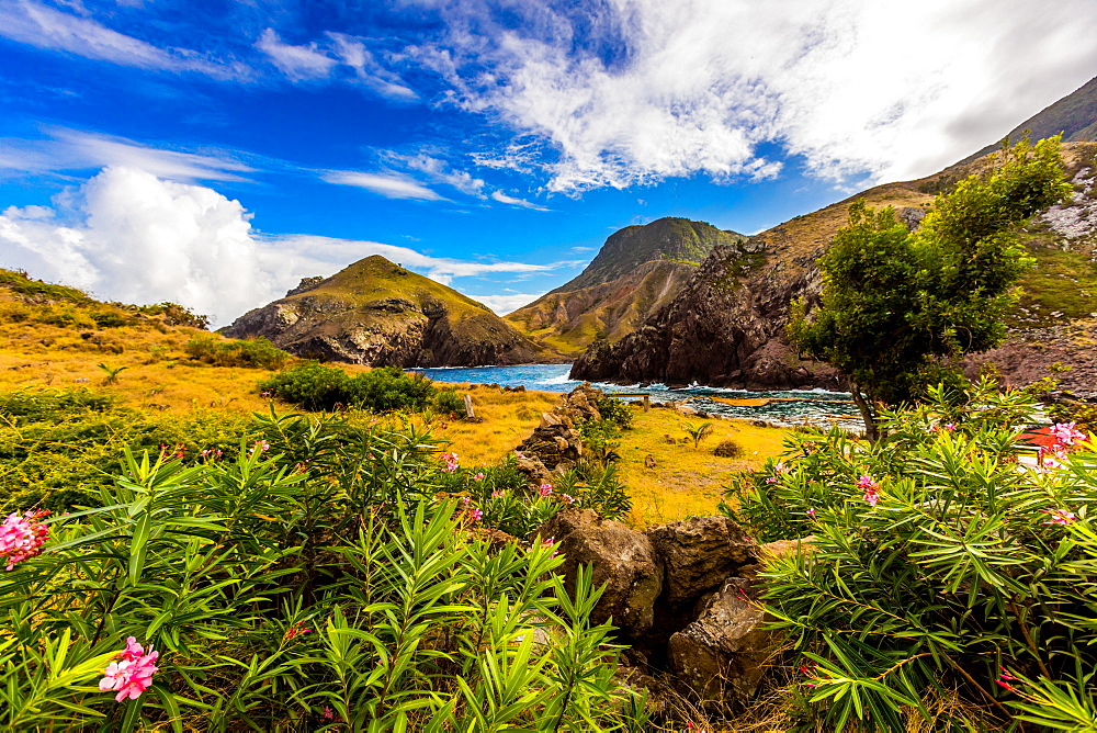 Scenery in Saba, a Caribbean island, the smallest special municipality of the Netherlands, Caribbean, Central America