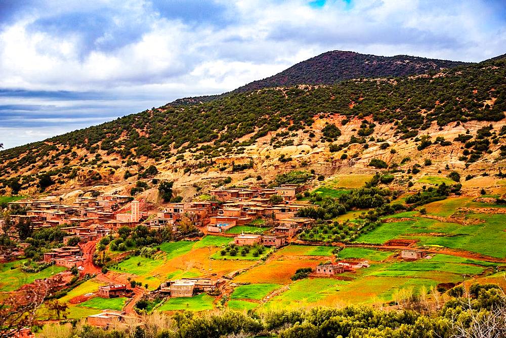 Dades Gorges scenery, Morocco, North Africa, Africa