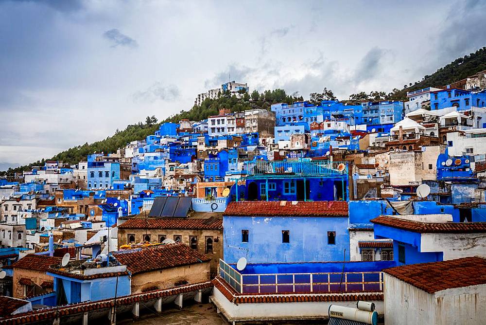 Blue City of Chefchaouen, Morocco, North Africa, Africa