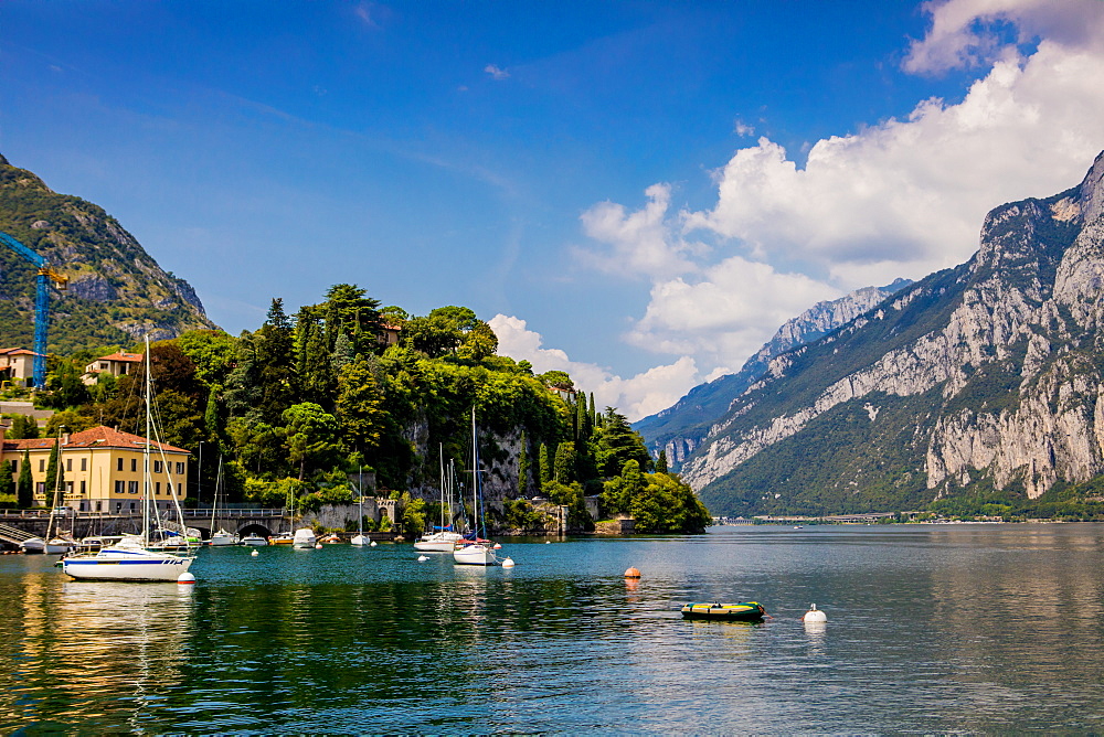 Scenic view from Castello di Rossino on Lake Como, Italian Lakes, Lombardy, Italy, Europe