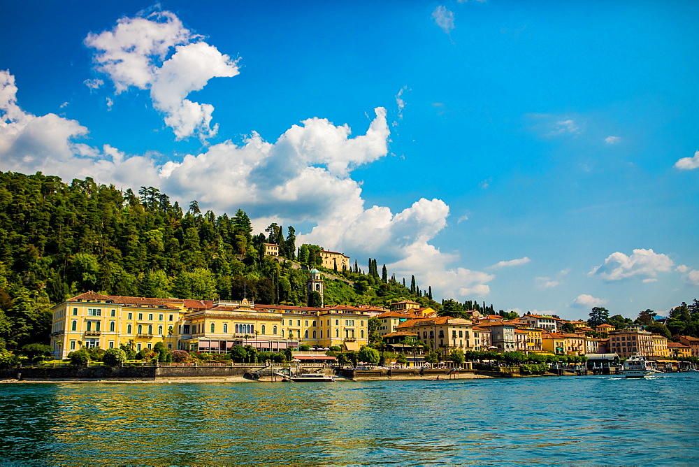 Scenic view from Castello di Rossino, Lake Como, Italian Lakes, Lombardy, Italy, Europe